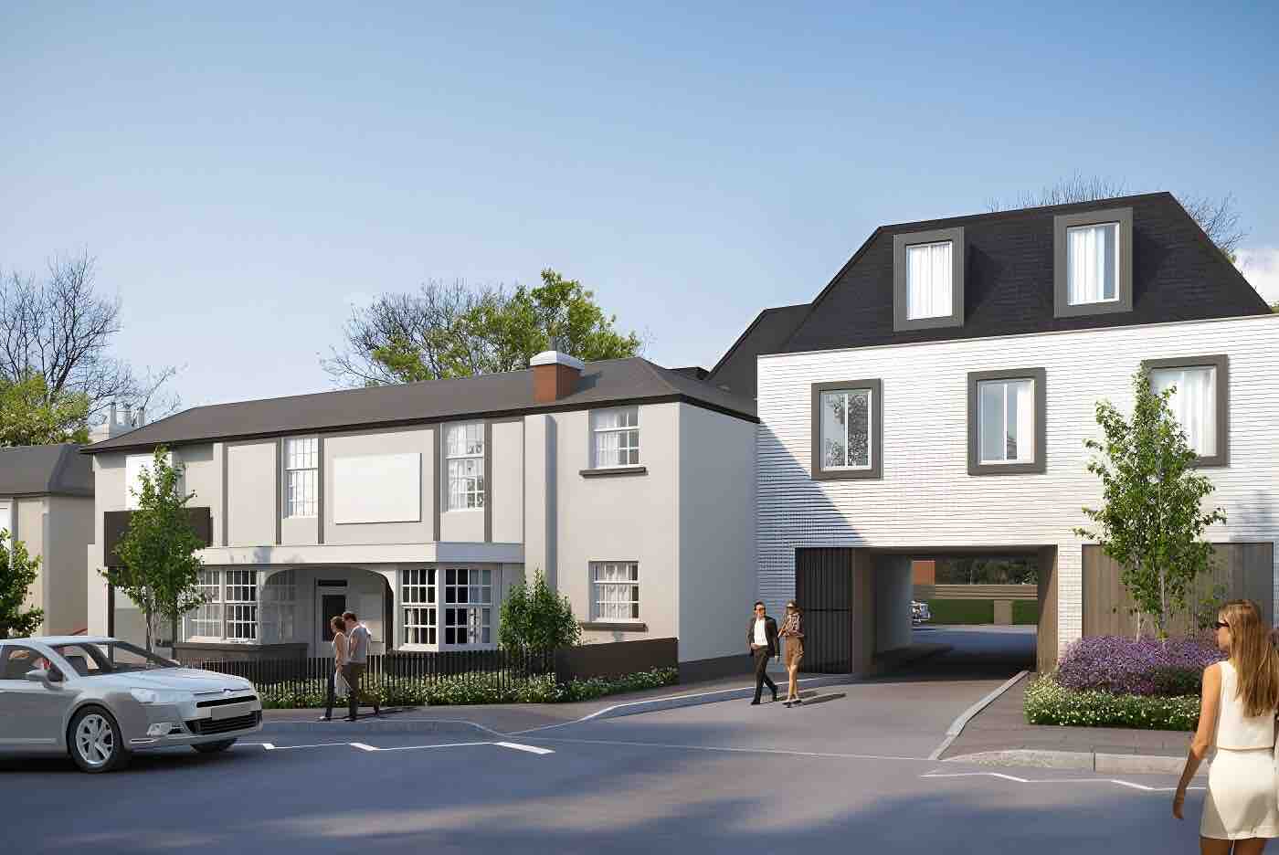 Former Royal Oak Pub in Bushey with consent for 7 apartments