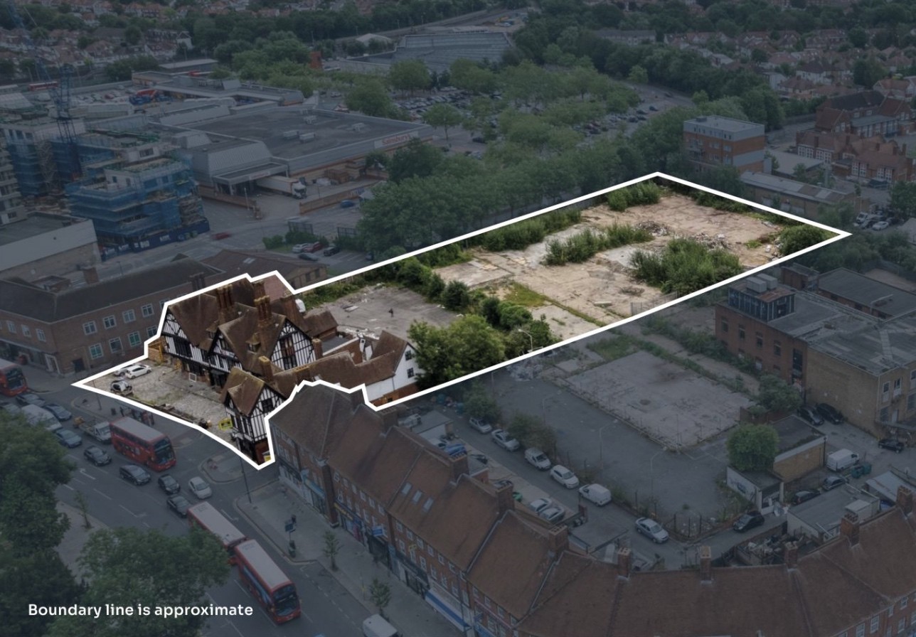 Site with development potential to provide substantial, high-density, resi-led scheme